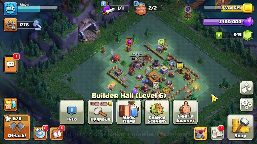 Clash of Clans Accounts TH 13 - BH 6|LV 117|Limited Skin|HH 5|BK 43,AQ 41, image 6