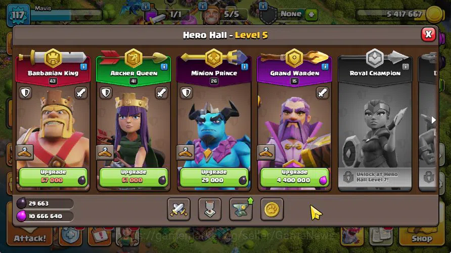 Clash of Clans Accounts TH 13 - BH 6|LV 117|Limited Skin|HH 5|BK 43,AQ 41, image 8