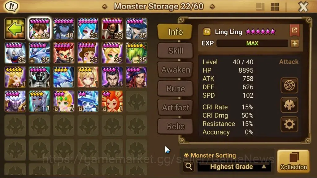 Summoners War: Sky Arena Accounts ASIA Lv95|2 LD[JackSon,Eirgar]|40 Total NB5[Byungc image 13