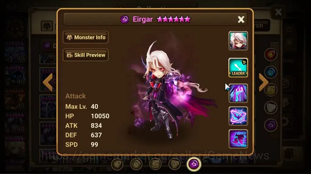 Summoners War: Sky Arena Accounts ASIA Lv95|2 LD[JackSon,Eirgar]|40 Total NB5[Byungc image 15