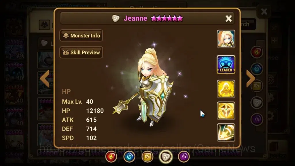 Summoners War: Sky Arena Accounts ASIA Lv95|2 LD[JackSon,Eirgar]|40 Total NB5[Byungc image 16
