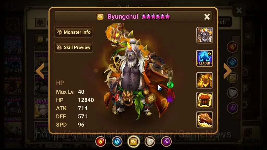Summoners War: Sky Arena Accounts ASIA Lv95|2 LD[JackSon,Eirgar]|40 Total NB5[Byungc image 17