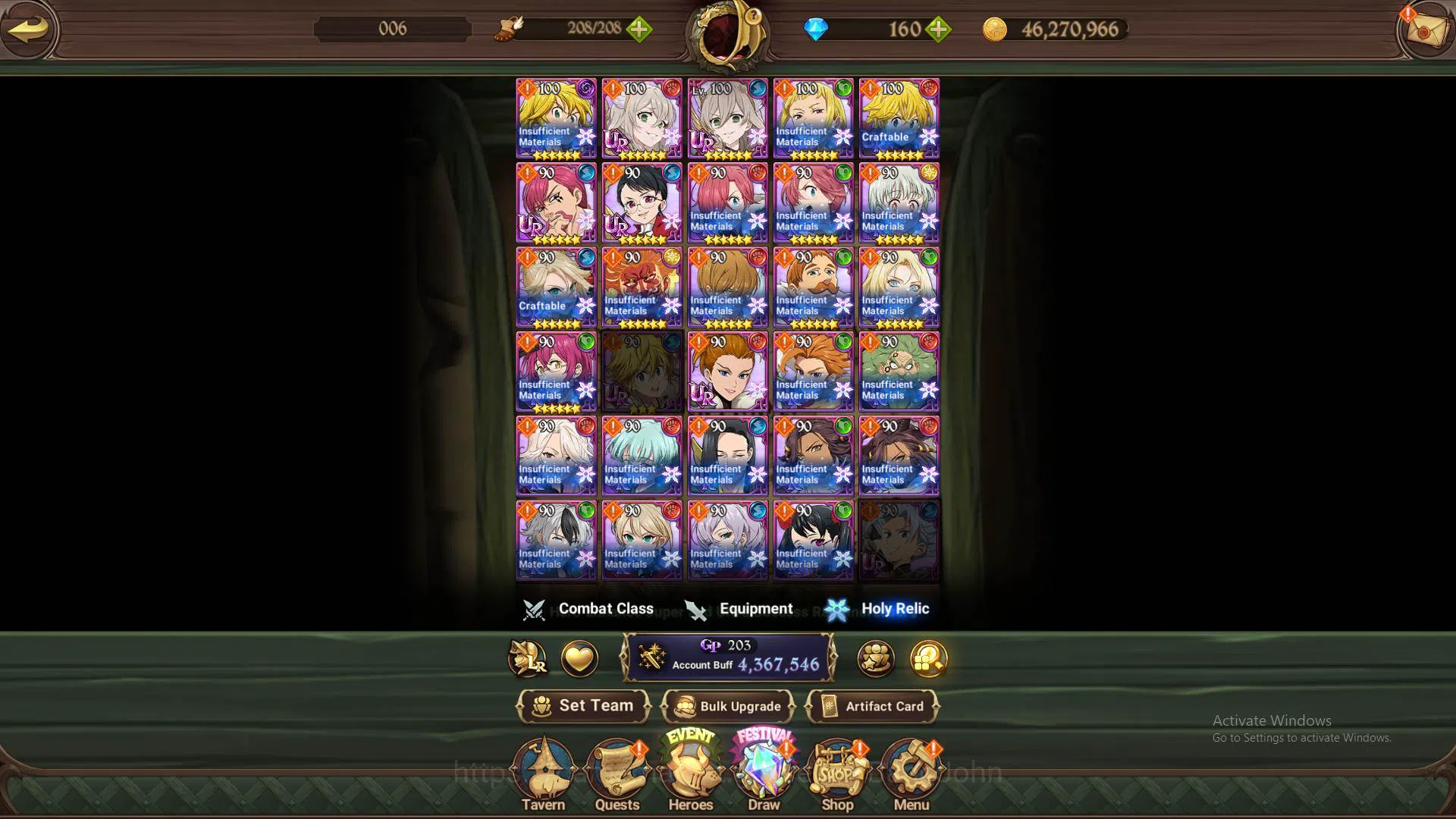 The Seven Deadly Sins: Grand Cross Accounts Others ASIA|4.3M CC|1LR Elizabeth|collab Cocytus|UR 10
