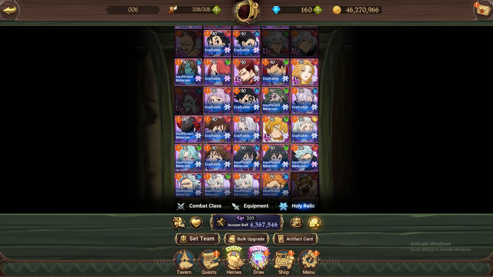 The Seven Deadly Sins: Grand Cross Accounts Others ASIA|4.3M CC|1LR Elizabeth|collab Cocytus|UR 11