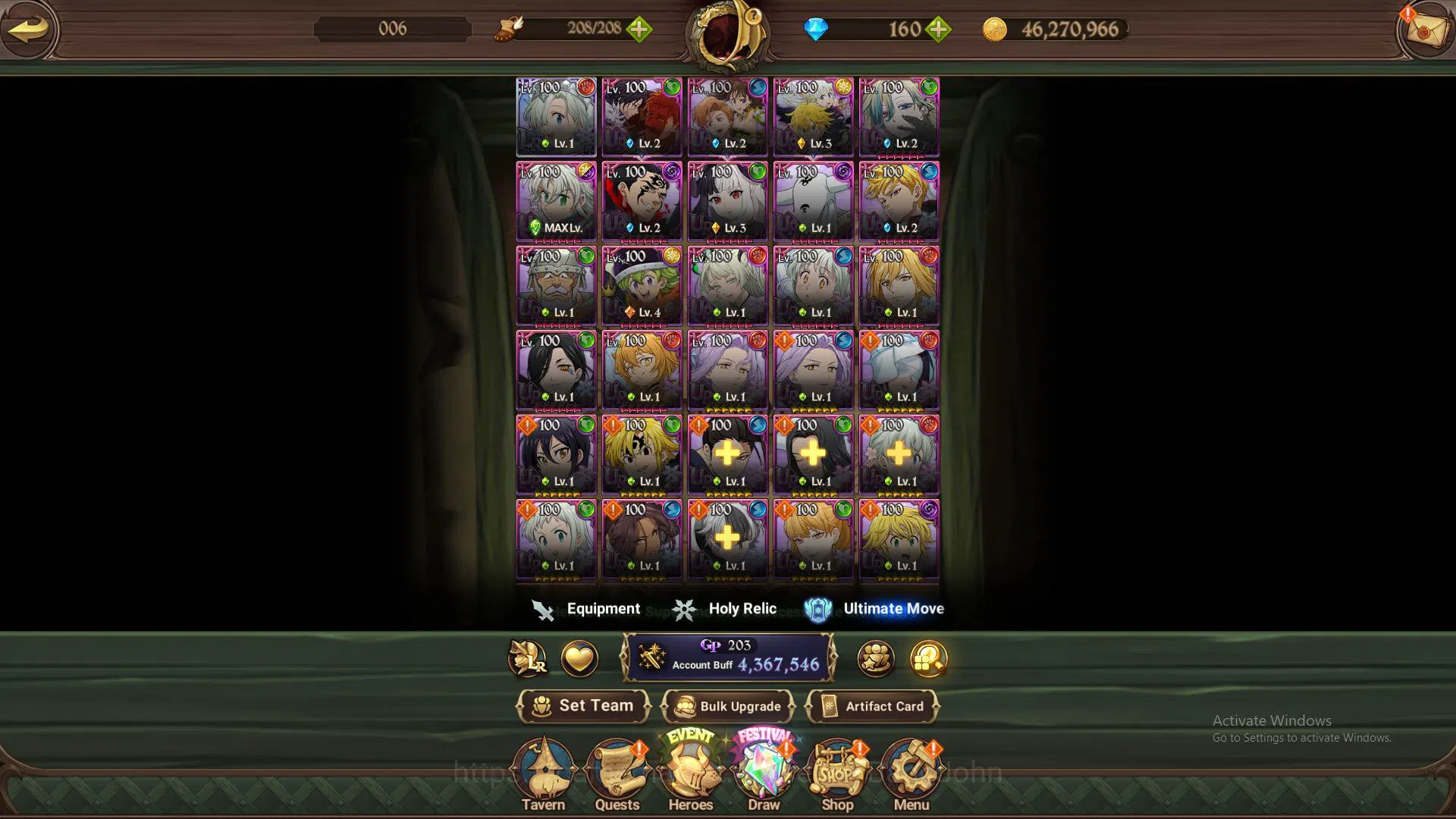 The Seven Deadly Sins: Grand Cross Accounts Others ASIA|4.3M CC|1LR Elizabeth|collab Cocytus|UR 12