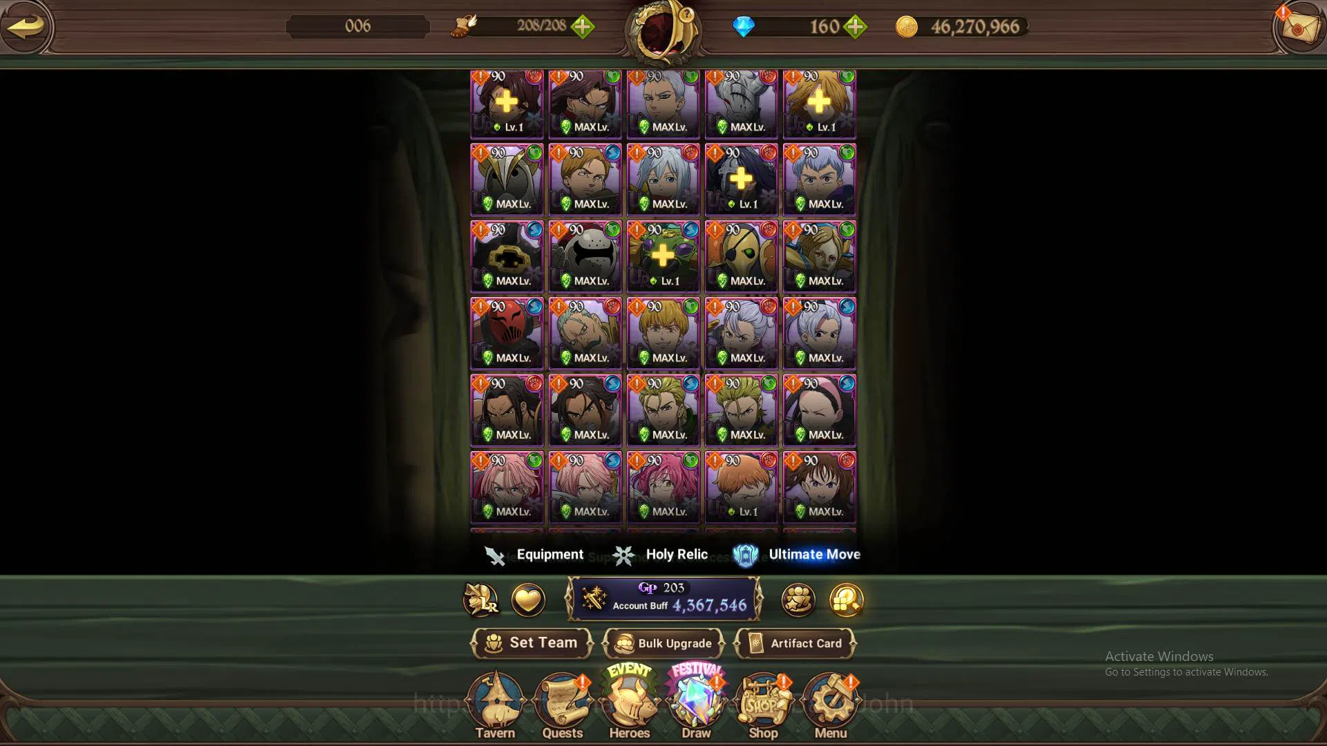 The Seven Deadly Sins: Grand Cross Accounts Others ASIA|4.3M CC|1LR Elizabeth|collab Cocytus|UR 15