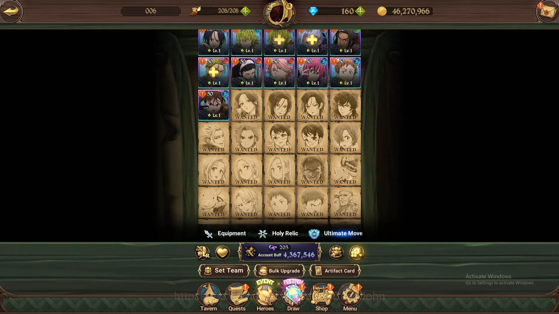 The Seven Deadly Sins: Grand Cross Accounts Others ASIA|4.3M CC|1LR Elizabeth|collab Cocytus|UR 18