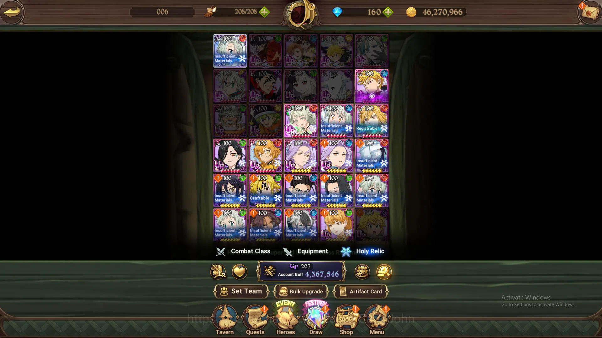 The Seven Deadly Sins: Grand Cross Accounts Others ASIA|4.3M CC|1LR Elizabeth|collab Cocytus|UR 9