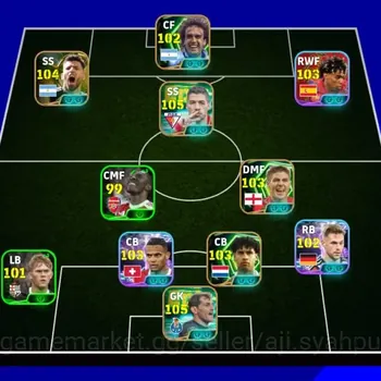 eFootball Accounts High-End COLECTIVE STRENGTH 3188 •CASILAS 105 EPIC•LUIZ SUAREZ  105 EPIC•GABRIEL BATISTUTA 102