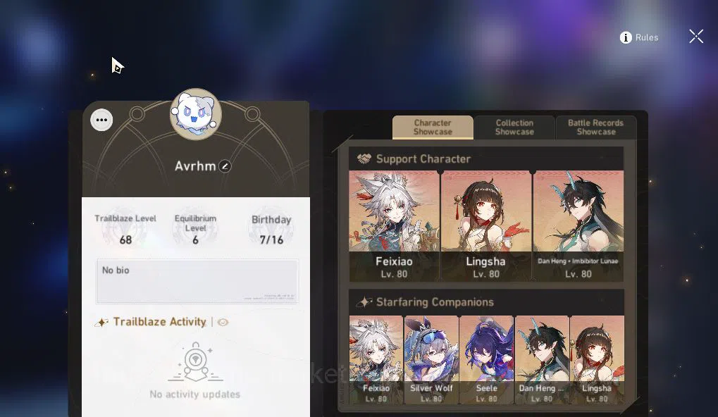 Honkai Star Rail Accounts Asia|TL 68|6 Limited|[Lingsha,Feixiao,Danil]+Sign, image 2