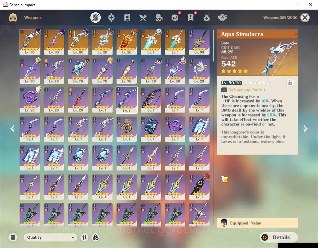 Genshin Impact Accounts ASIA|AR 56|4 Limited + 7 (*5 Weapon)|[Mavuika,Yela image 6
