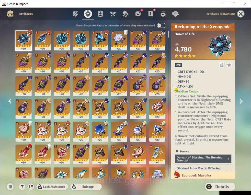 Genshin Impact Accounts ASIA|AR 56|4 Limited + 7 (*5 Weapon)|[Mavuika,Yela image 7