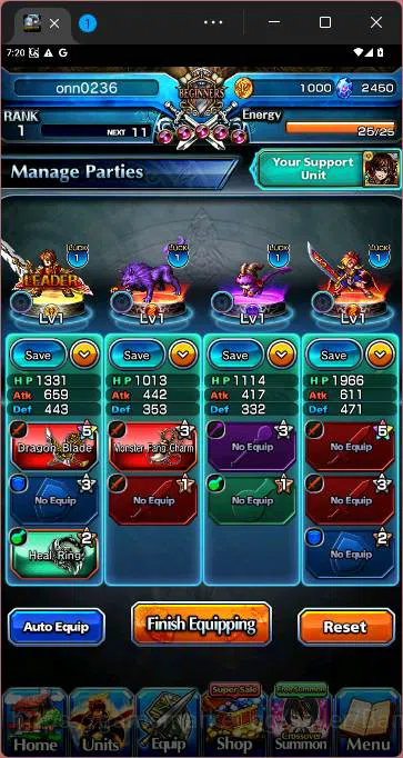 Grand Summoners Accounts Others GLOBAL|Fresh starter|Rank 1|Cristal 2450|Sonic,Regulus,Pheles,etc|check SS|GS186B 4
