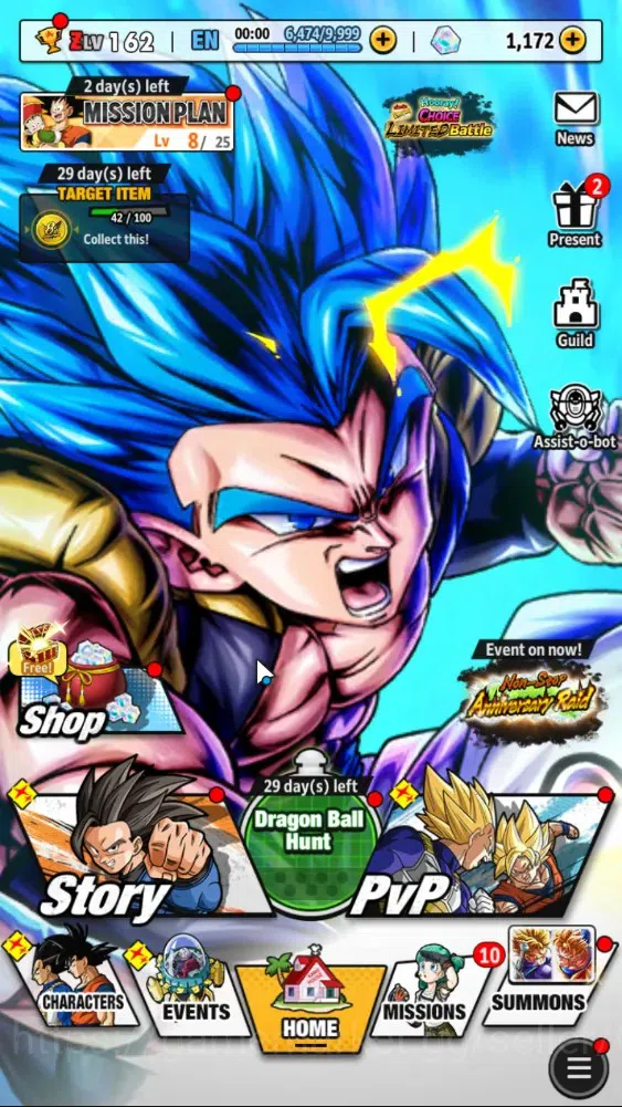 Dragon Ball Legends Accounts 460M TP|LV162|7UL+3LR+15LL|1K CC|SS Trunks(T)&Goha image 1