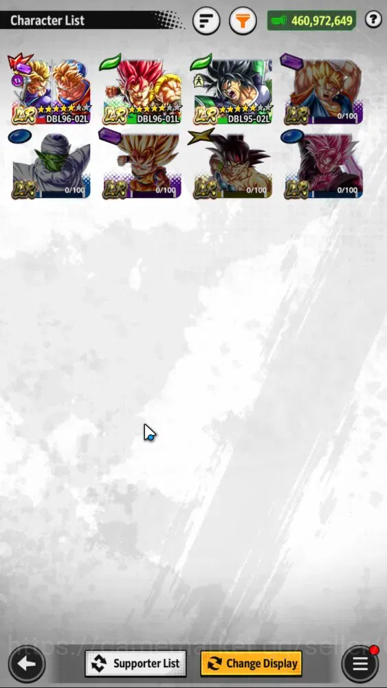 Dragon Ball Legends Accounts 460M TP|LV162|7UL+3LR+15LL|1K CC|SS Trunks(T)&Goha image 4