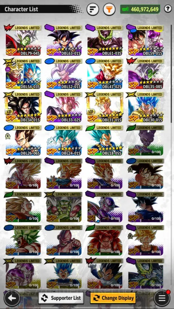 Dragon Ball Legends Accounts 460M TP|LV162|7UL+3LR+15LL|1K CC|SS Trunks(T)&Goha image 5