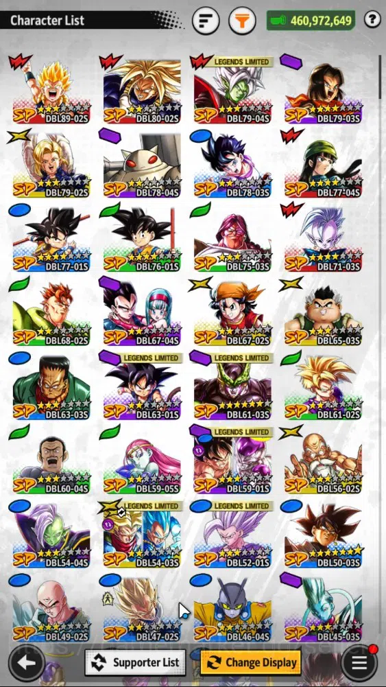 Dragon Ball Legends Accounts 460M TP|LV162|7UL+3LR+15LL|1K CC|SS Trunks(T)&Goha image 6