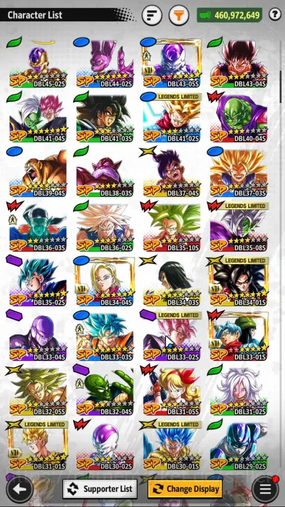 Dragon Ball Legends Accounts 460M TP|LV162|7UL+3LR+15LL|1K CC|SS Trunks(T)&Goha image 7