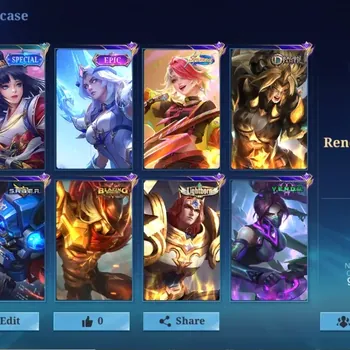 Mobile Legends: Bang Bang Accounts Collector Global|138H 262S|Renowned|KOF Karina|Collector Natalia|Sparkle Melisa|Saint
