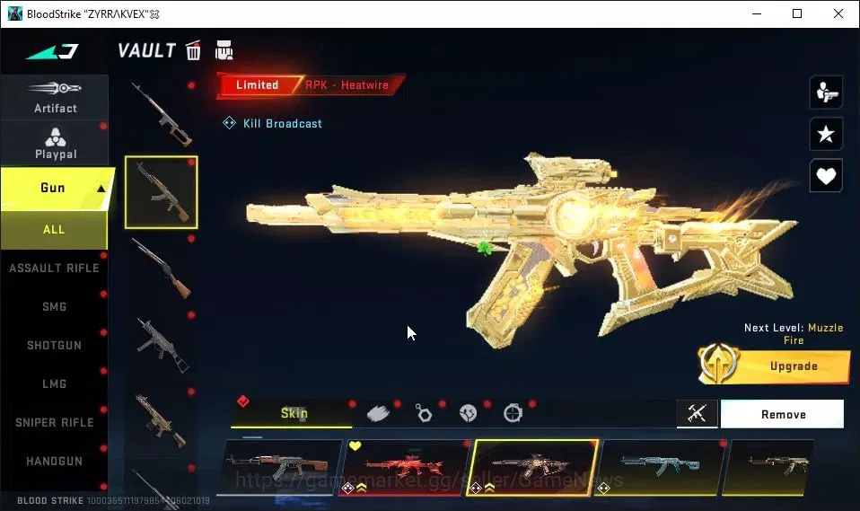 Blood Strike Accounts AMERICA|3 ETERNAL[ZERO,AK47 Lv3,DEagle]|2 Melee UL image 11