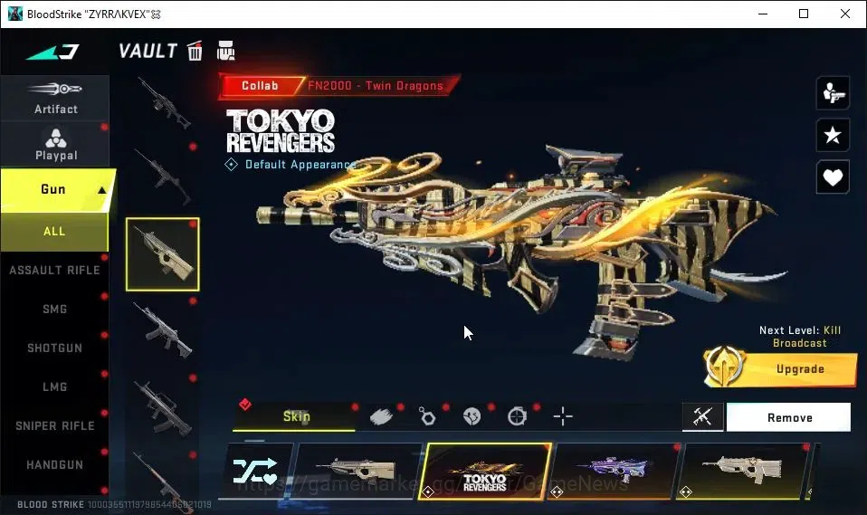 Blood Strike Accounts AMERICA|3 ETERNAL[ZERO,AK47 Lv3,DEagle]|2 Melee UL image 14