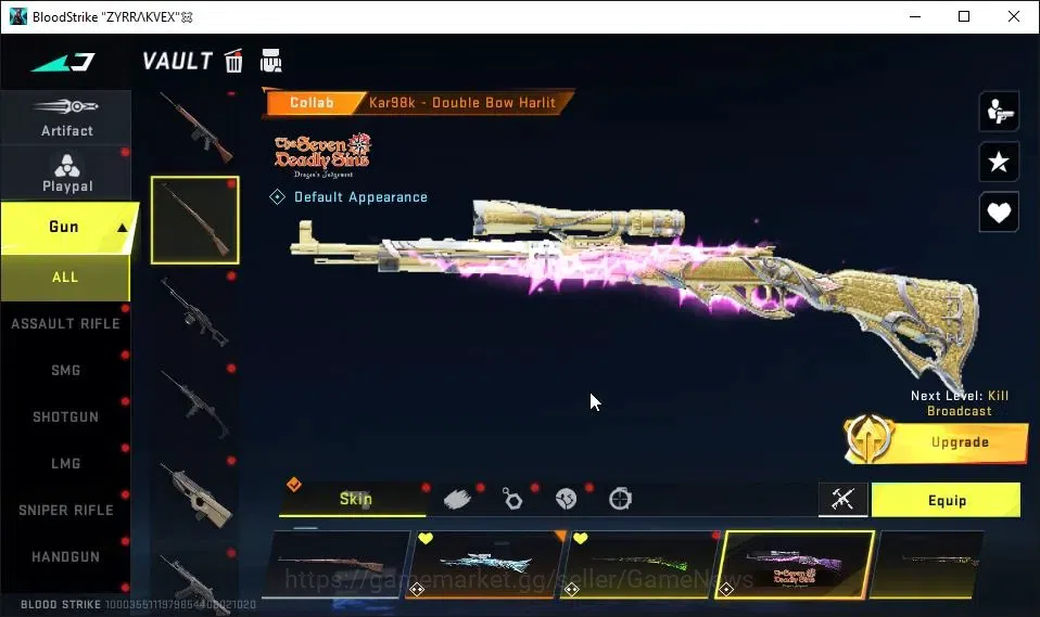 Blood Strike Accounts AMERICA|3 ETERNAL[ZERO,AK47 Lv3,DEagle]|2 Melee UL image 16