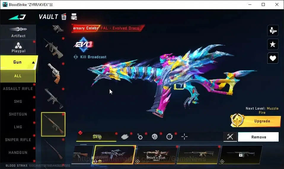 Blood Strike Accounts AMERICA|3 ETERNAL[ZERO,AK47 Lv3,DEagle]|2 Melee UL image 17