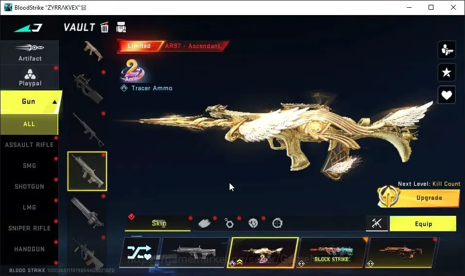 Blood Strike Accounts AMERICA|3 ETERNAL[ZERO,AK47 Lv3,DEagle]|2 Melee UL image 19