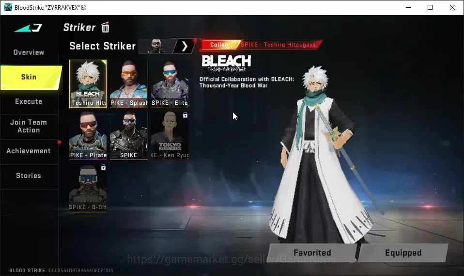 Blood Strike Accounts AMERICA|3 ETERNAL[ZERO,AK47 Lv3,DEagle]|2 Melee UL image 3