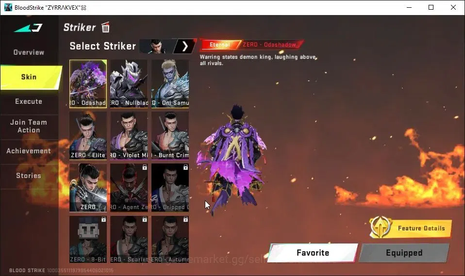 Blood Strike Accounts AMERICA|3 ETERNAL[ZERO,AK47 Lv3,DEagle]|2 Melee UL image 4