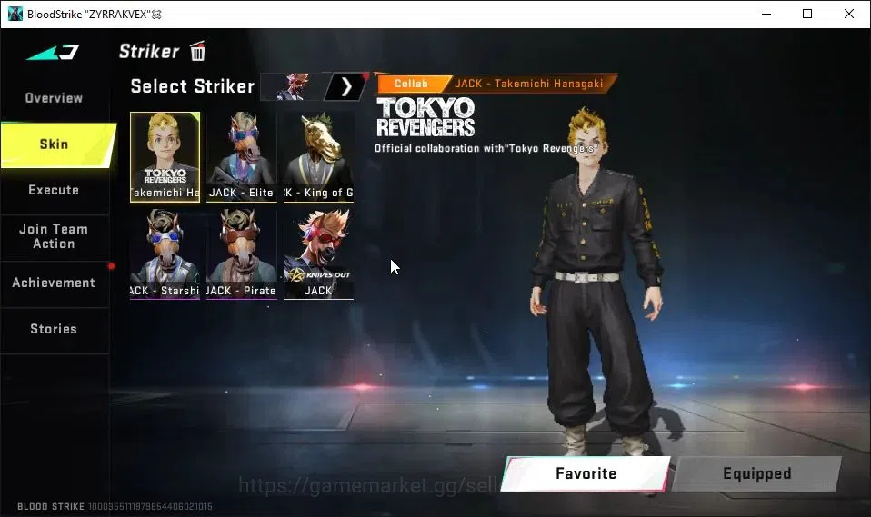 Blood Strike Accounts AMERICA|3 ETERNAL[ZERO,AK47 Lv3,DEagle]|2 Melee UL image 5