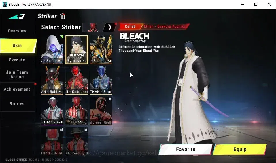 Blood Strike Accounts AMERICA|3 ETERNAL[ZERO,AK47 Lv3,DEagle]|2 Melee UL image 6