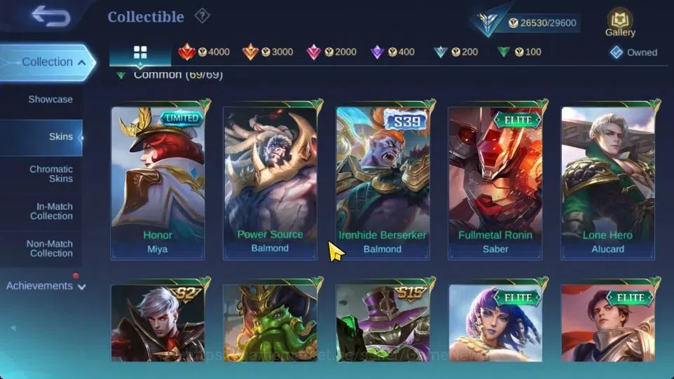 Mobile Legends: Bang Bang Accounts Hero 67|Skin 119|High Glory 61|KOF Karina,CC Nata, image 12