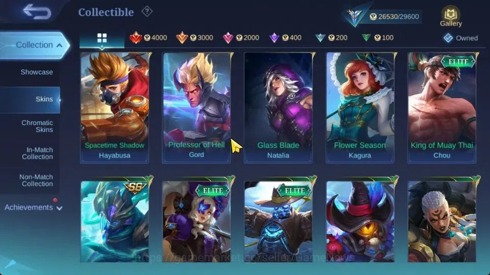 Mobile Legends: Bang Bang Accounts Hero 67|Skin 119|High Glory 61|KOF Karina,CC Nata, image 13