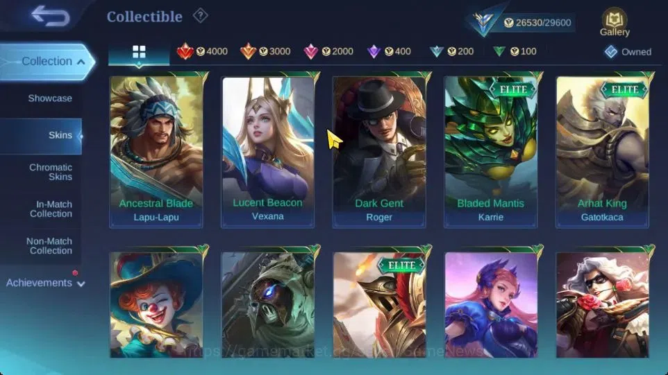 Mobile Legends: Bang Bang Accounts Hero 67|Skin 119|High Glory 61|KOF Karina,CC Nata, image 14