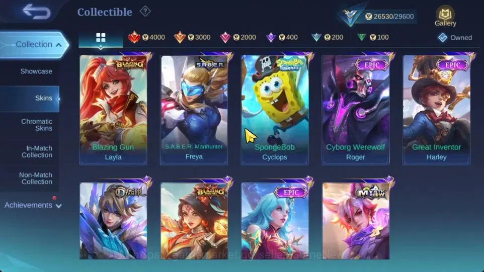 Mobile Legends: Bang Bang Accounts Hero 67|Skin 119|High Glory 61|KOF Karina,CC Nata, image 8