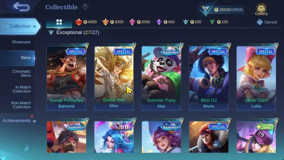 Mobile Legends: Bang Bang Accounts Hero 67|Skin 119|High Glory 61|KOF Karina,CC Nata, image 9