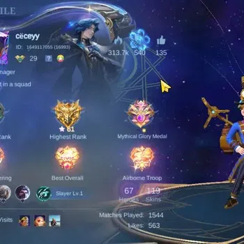 Mobile Legends: Bang Bang Collector Hero 67|Skin 119|High Glory 61|KOF Karina,CC Nata, image 1