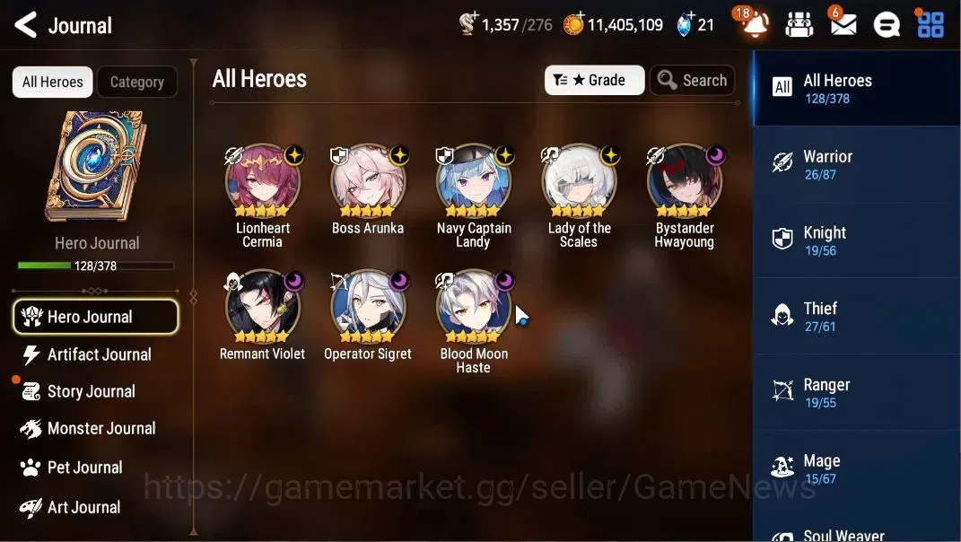 Epic Seven Accounts GLOBAL Unverif|NewEra|8 ML(LOT Scales,BArunka,BM H image 4