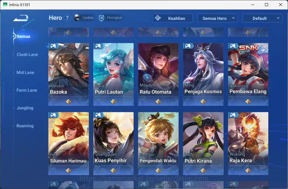 Honor of Kings Accounts GLOBAL | hero 49, skin 43 KIC luna, Legend lady su image 11