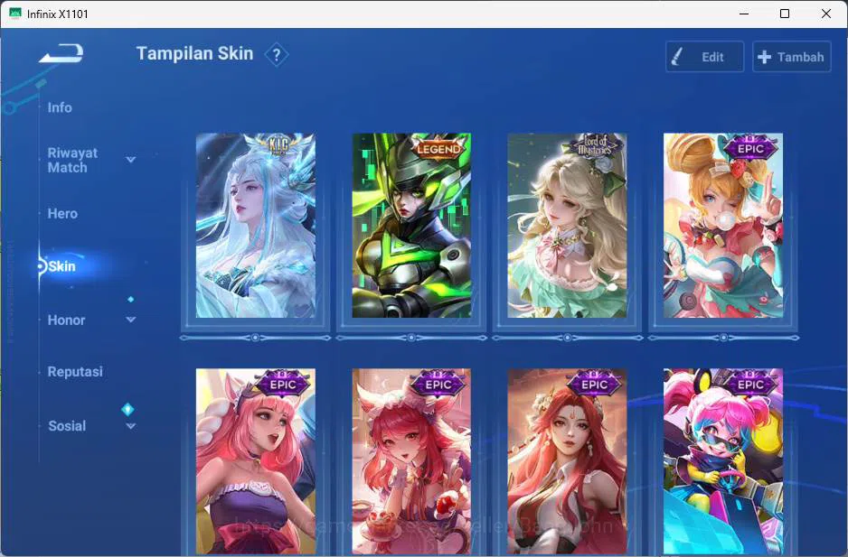 Honor of Kings Accounts GLOBAL | hero 49, skin 43 KIC luna, Legend lady su image 2