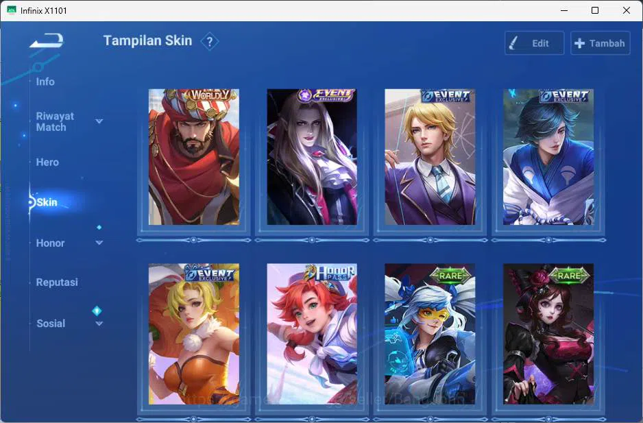 Honor of Kings Accounts GLOBAL | hero 49, skin 43 KIC luna, Legend lady su image 4