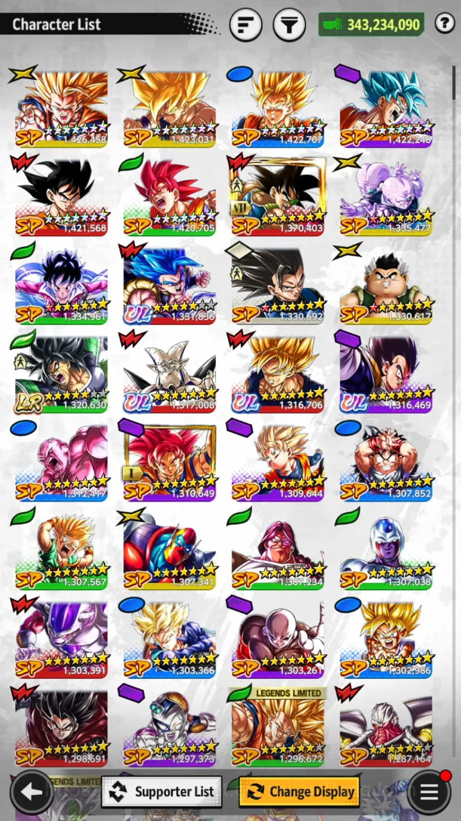 Dragon Ball Legends Accounts Android/IOS|Lv 157|343M Total Power|1 LR|4 UL|LR B image 11
