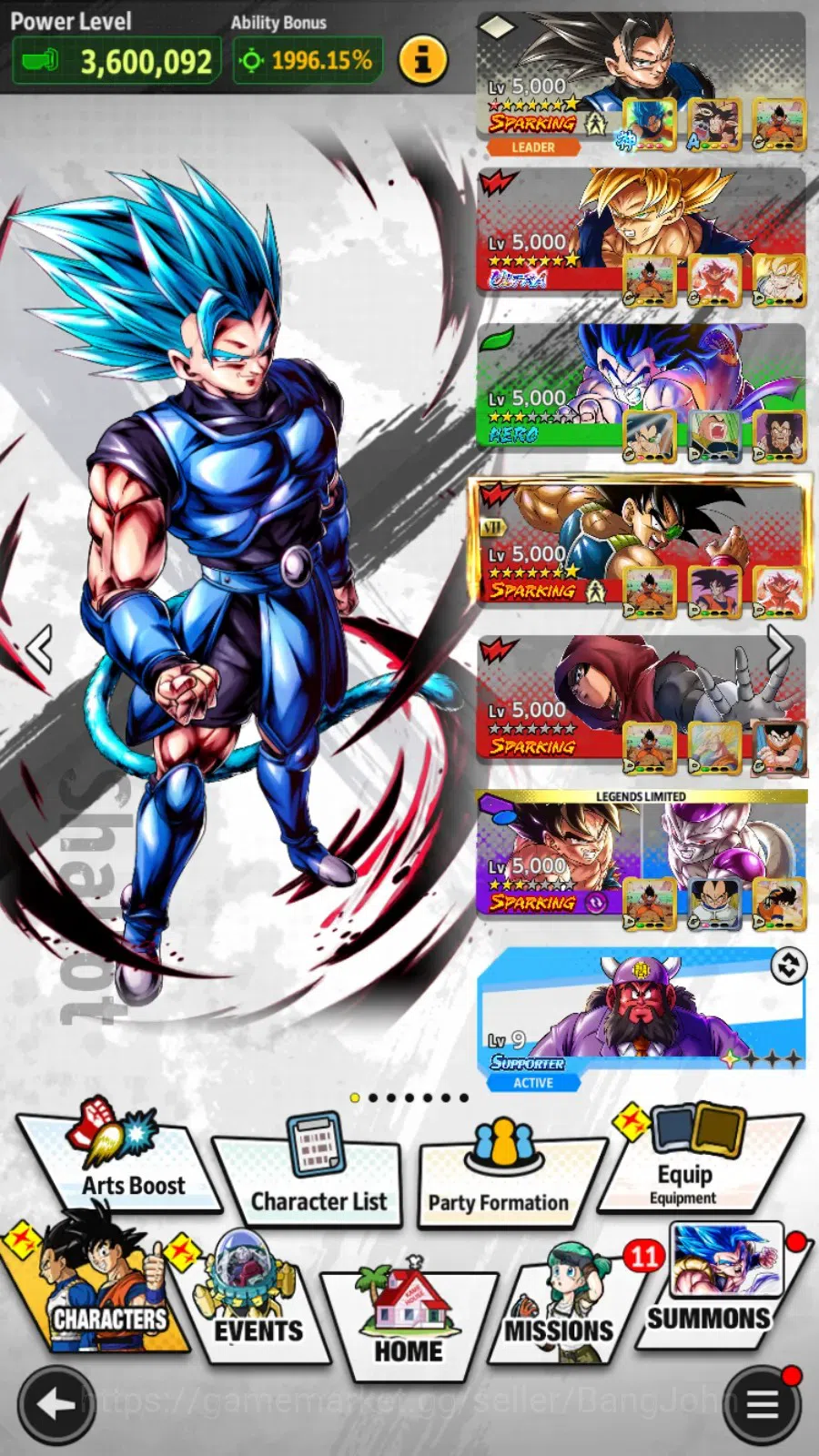 Dragon Ball Legends Accounts Android/IOS|Lv 157|343M Total Power|1 LR|4 UL|LR B image 13