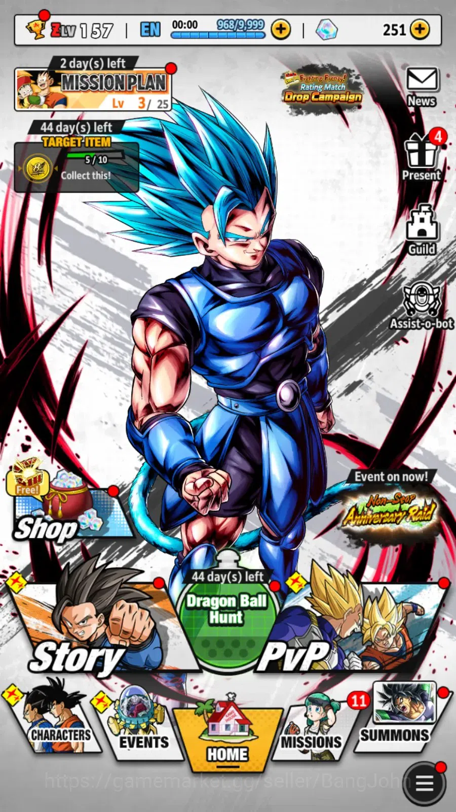 Dragon Ball Legends Accounts Android/IOS|Lv 157|343M Total Power|1 LR|4 UL|LR B image 14