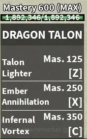 Roblox Accounts Blox Fruit|Lv MAX|Dragon Talon (Lv Max)|17M Beli 6K Frag|2 Legend Wp [Rengoku,Saber]|3 Legend 8