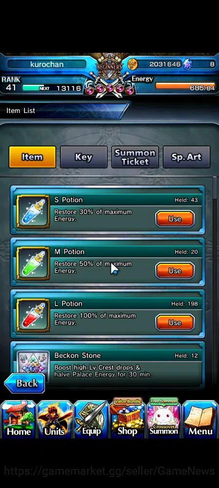 Grand Summoners Accounts Global|Rank 41|42 RGB|18 Ascend|EmiyaTW,ChloeTW,Su image 2
