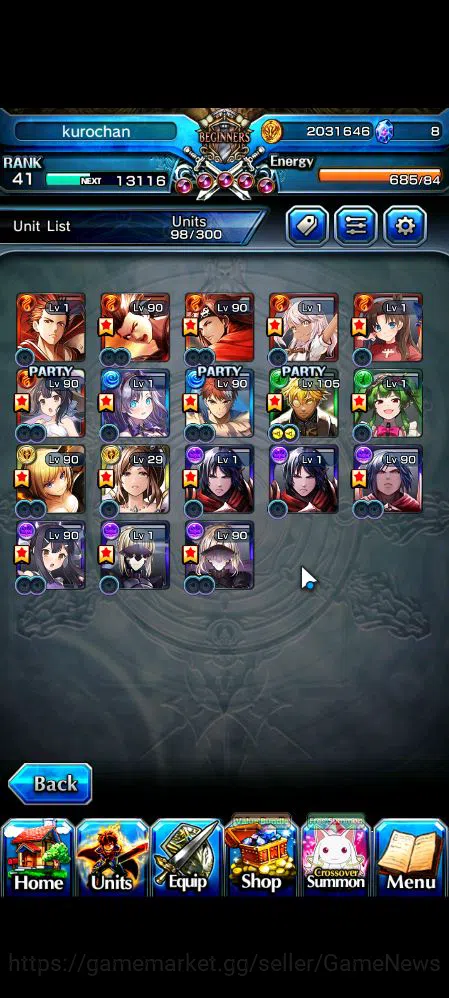 Grand Summoners Accounts Global|Rank 41|42 RGB|18 Ascend|EmiyaTW,ChloeTW,Su image 4