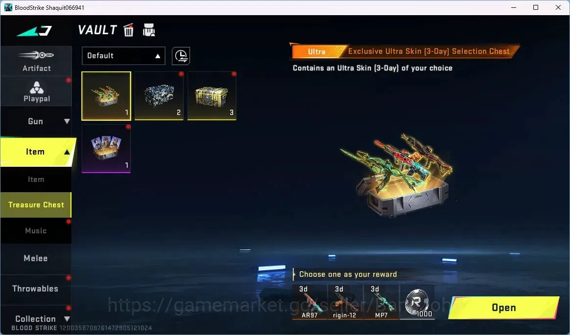 Blood Strike Accounts ASIA | Collab AK47-Sacred Axe Rhitta | 3 Legendary image 10