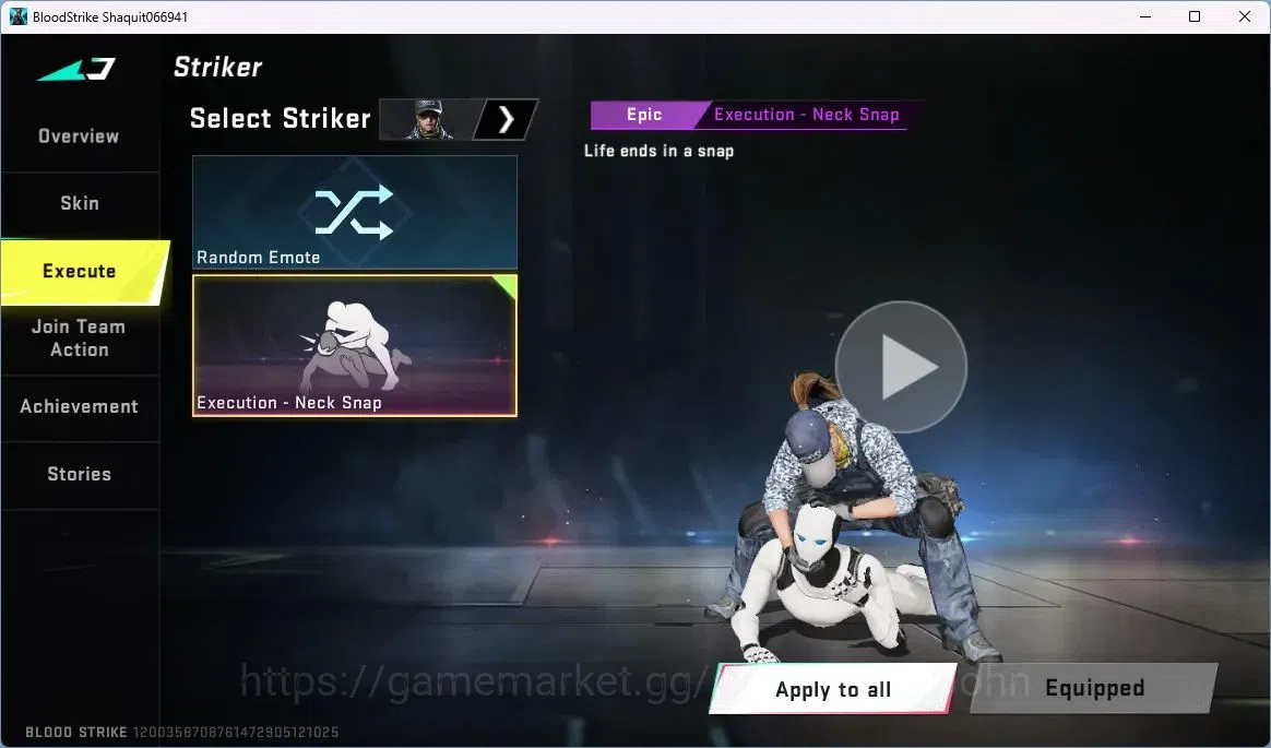 Blood Strike Accounts ASIA | Collab AK47-Sacred Axe Rhitta | 3 Legendary image 4